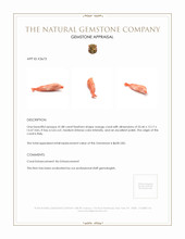 41.88 Ct. Coral from Italy Appraisal