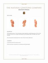 71.28 Ct. Coral from Australia Appraisal