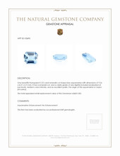 2.32 Ct. Aquamarine from Ceylon (Sri Lanka) Appraisal