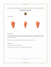 44.79 Ct. Salmon (Orange) Coral from Australia Appraisal