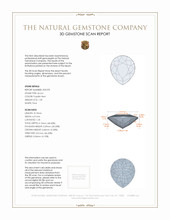 1.39 Ct. Zircon from Ceylon (Sri Lanka) 3 D Scan Report