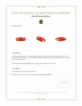 12.71 Ct. Salmon (Orangish Red) Coral from Australia Appraisal