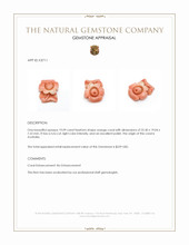 19.09 Ct. Coral from Australia Appraisal