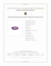 2.42 Ct. Pinkish Purple Spinel from Ceylon (Sri Lanka) Scan Report