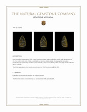 13.01 Ct. Yellow Cabochon Rutilated Quartz from India Appraisal