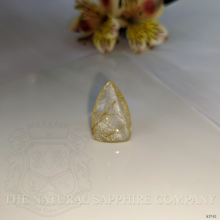 13.01 Ct. Cabochon Rutilated Quartz from India