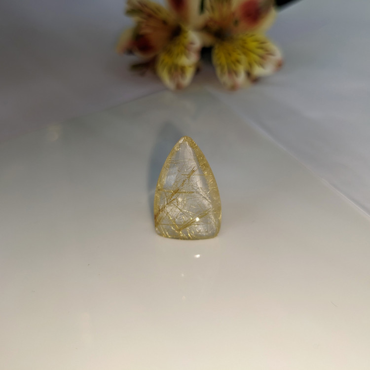 13.01 Ct. Cabochon Rutilated Quartz from India