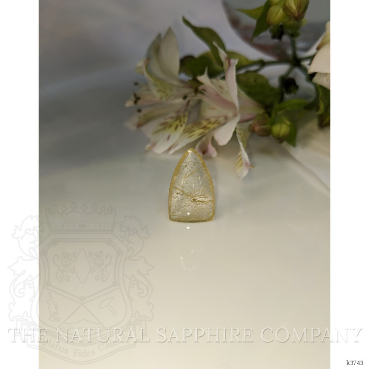 14.08 Ct. Cabochon Rutilated Quartz from India