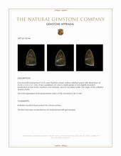 14.23 Ct. Yellow Cabochon Rutilated Quartz from India Appraisal