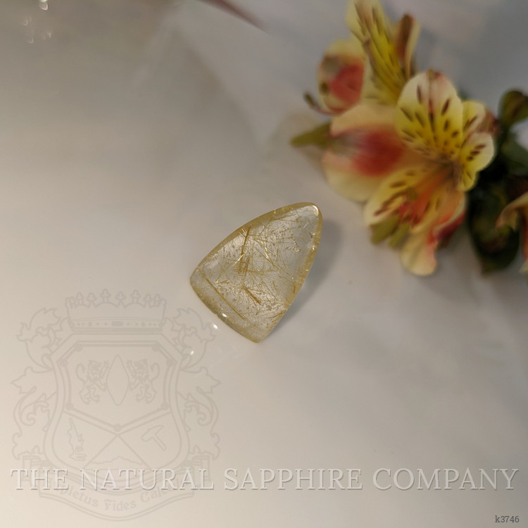 12.26 Ct. Cabochon Rutilated Quartz from India