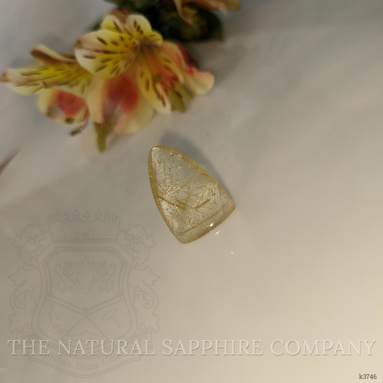 12.26 Ct. Cabochon Rutilated Quartz from India