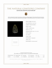 13.27 Ct. Yellow Cabochon Rutilated Quartz from India Scan Report