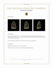 13.11 Ct. Cabochon Rutilated Quartz from India Appraisal