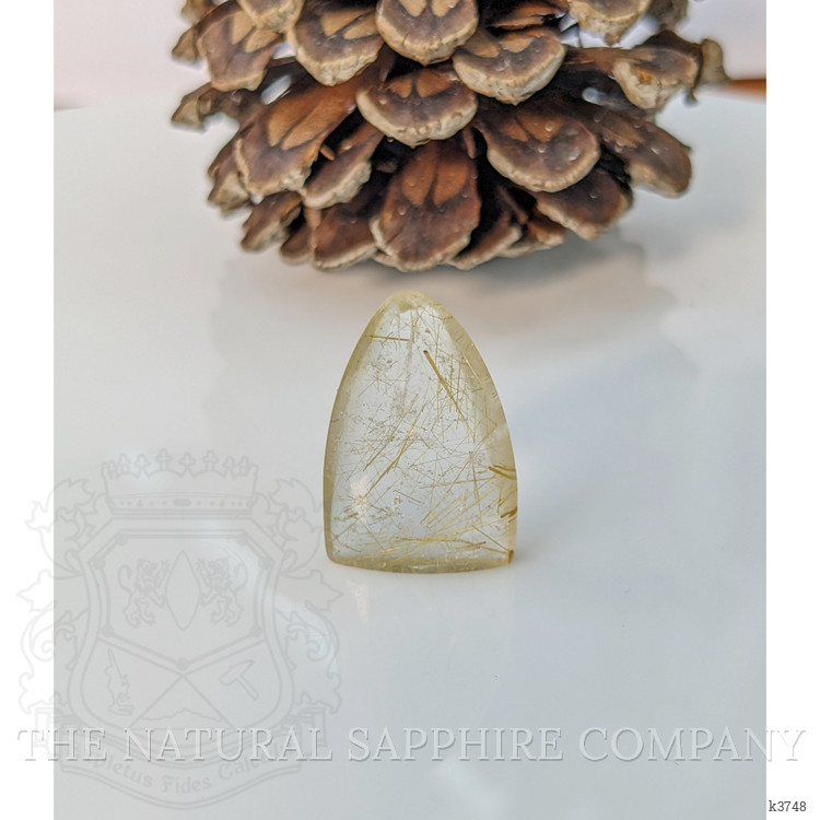 13.11 Ct. Cabochon Rutilated Quartz from India