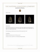 13.41 Ct. Cabochon Rutilated Quartz from India Appraisal