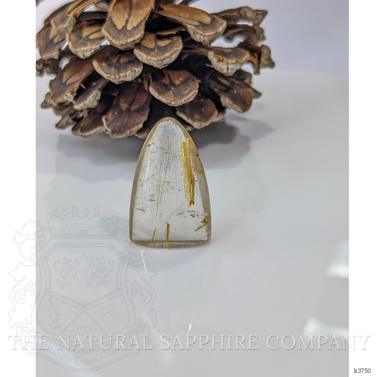 13.41 Ct. Cabochon Rutilated Quartz from India