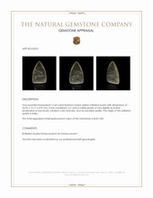 12.69 Ct. Yellow Cabochon Rutilated Quartz from India Appraisal