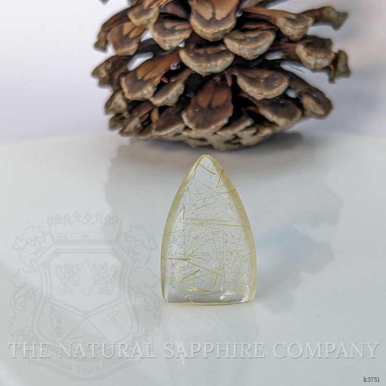 12.69 Ct. Cabochon Rutilated Quartz from India