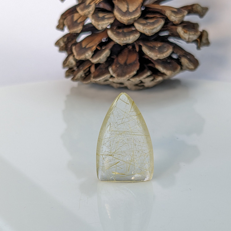 12.69 Ct. Cabochon Rutilated Quartz from India