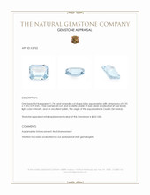 1.74 Ct. Aquamarine from Ceylon (Sri Lanka) Appraisal