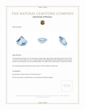 2.09 Ct. Aquamarine from Ceylon (Sri Lanka) Appraisal