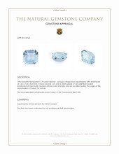 1.78 Ct. Aquamarine from Ceylon (Sri Lanka) Appraisal