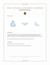 2.55 Ct. Blue Aquamarine from Ceylon (Sri Lanka) Appraisal