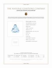 2.55 Ct. Blue Aquamarine from Ceylon (Sri Lanka) Scan Report