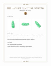 13.26 Ct. Green Jade from China Appraisal