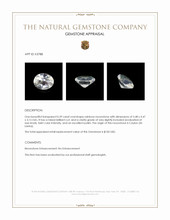 0.39 Ct. Rainbow Moonstone from Ceylon (Sri Lanka) Appraisal