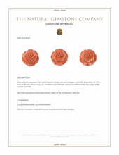 2.36 Ct. Salmon (Orange) Coral from Australia Appraisal