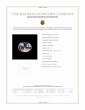 0.61 Ct. Rainbow Moonstone from Ceylon (Sri Lanka) Scan Report