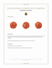 2.03 Ct. Coral from Australia Appraisal