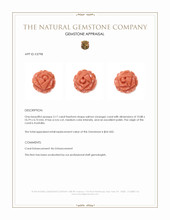 3.17 Ct. Salmon (Orange) Coral from Australia Appraisal
