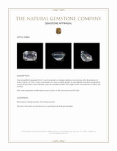 0.57 Ct. Rainbow Moonstone from Ceylon (Sri Lanka) Appraisal