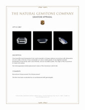 0.46 Ct. Rainbow Moonstone from Ceylon (Sri Lanka) Appraisal