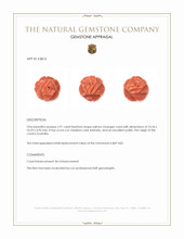 2.91 Ct. Salmon (Orange) Coral from Australia Appraisal