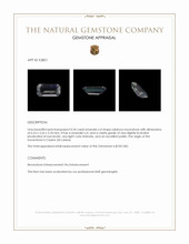 0.34 Ct. Rainbow Moonstone from Ceylon (Sri Lanka) Appraisal