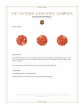 1.80 Ct. Salmon (Orange) Coral from Australia Appraisal