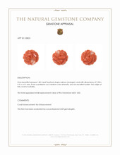 1.80 Ct. Salmon (Orange) Coral from Australia Appraisal