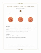 10.00 Ct. Coral from Australia Appraisal
