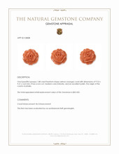 1.88 Ct. Salmon (Orange) Coral from Australia Appraisal