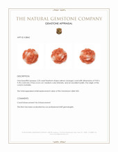 2.20 Ct. Salmon (Orange) Coral from Australia Appraisal