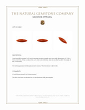 2.63 Ct. Cabochon Coral from Italy Appraisal