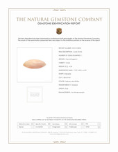 4.54 Ct. Salmon and White Cabochon Coral from Italy Scan Report