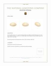 2.17 Ct. Cabochon Coral from Italy Appraisal