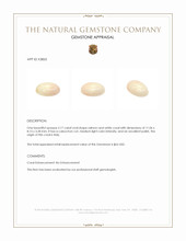 2.17 Ct. Cabochon Coral from Italy Appraisal