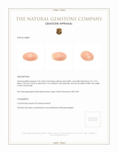 2.42 Ct. Cabochon Coral from Italy Appraisal