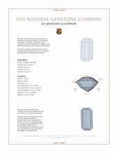 0.44 Ct. Moonstone from Ceylon (Sri Lanka) 3 D Scan Report