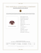 0.78 Ct. Brown Garnet from Ceylon (Sri Lanka) Scan Report